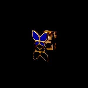 Butterfly stud earring